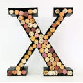 Factory Manufacture Metal Monogram Letter Wall Mounted Wine Cork Display Rack